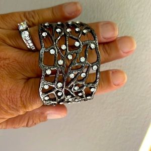 Cookie Lee rhinestone Cuff new with Tags